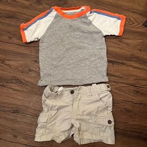 Boys Janie & Jack 2T outfit (shorts & shirt)